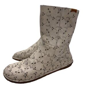 CAMPER Floral Cut-out Ankle Boots Zip Up Women’s Size EU 38 US 7.5-8